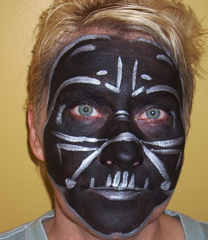 Darth Vader Face Painting
