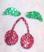 Cherry Glitter Tattoo