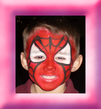 Spiderman Face Painting