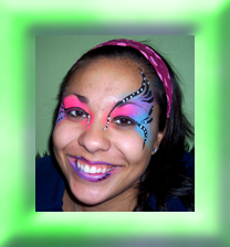 Abstract Eyes Face Painting