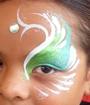 Lime Eye Face Painting