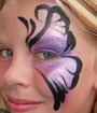 Purple Eye Face Painting