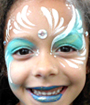 Blue Dutchess Face Painting