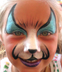 Blue Kitty Face Painting