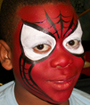 Spiderman Face Painting