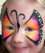 Tropical Butterfly Face Painting