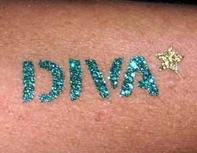 Diva Glitter Tattoo