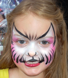 Pink Kitty Face Painting