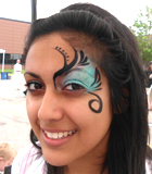 Topaz Eye Face Painting