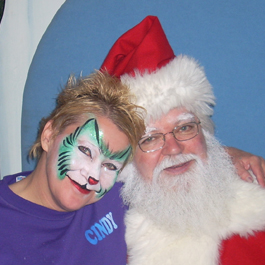 Curlie With Santa